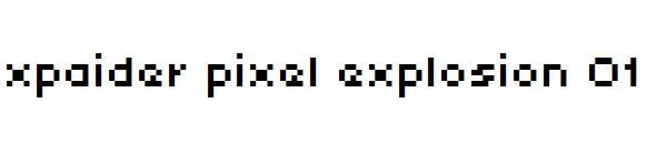 Explosão de pixel xpaider 01字体(xpaider pixel explosion 01字体)