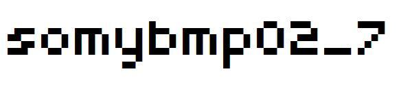 somybmp02_7 字体(somybmp02_7字体)