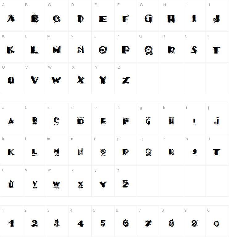 Taco Modern 字 体 下 载 Mapa de caracteres