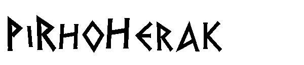 PiRho Herak字体