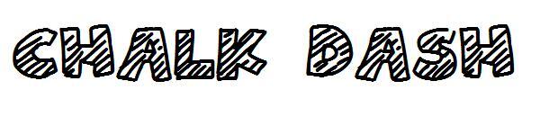 チョークダッシュ字体(Chalk Dash字体)
