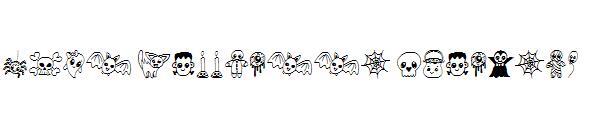 Dessins mignons d'Halloween字体(Cute Halloween Drawings字体)