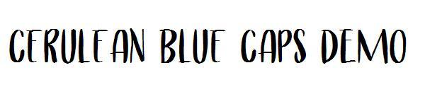 セルリアン ブルー キャップ DEMO字体(Cerulean Blue Caps DEMO字体)