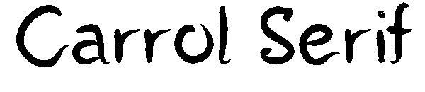كارول شريف 字体(Carrol Serif字体)