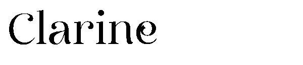 Clarine문자체(Clarine字体)