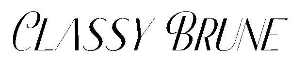Classy Brune 字体(Classy Brune字体)