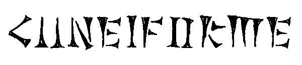 المسمارية 字体(Cuneiforme字体)