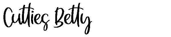 Катти Бетти 字体(Cutties Betty字体)