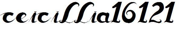 ceicilia16121字体