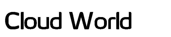 عالم السحابة 字体(Cloud World字体)