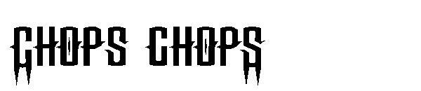 Chops chopS자체(Chops chopS字体)