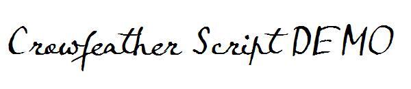 Crowfeather Script DEMO字体