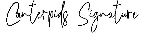 Semnătura Canterpids字体(Canterpids Signature字体)