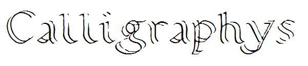 Caligrafia 字 体 s 字 体(Calligraphy字体s字体)