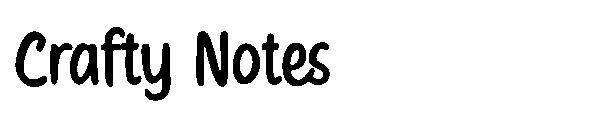 狡猾的笔记字体(Crafty Notes字体)