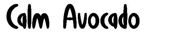 Спокойный авокадо 字体(Calm Avocado字体)
