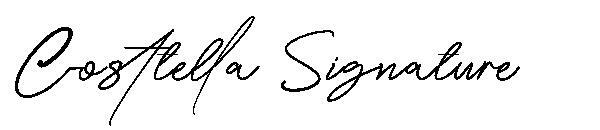 Costtella Signature 字体(Costtella Signature字体)