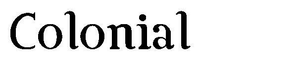 コロニアル字体(Colonial字体)