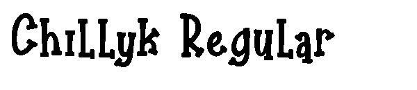 Chillyk Regular 字體(Chillyk Regular字体)