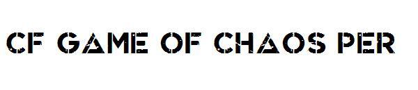 CF لعبة الفوضى لكل منهما 字体(CF Game Of Chaos PER字体)