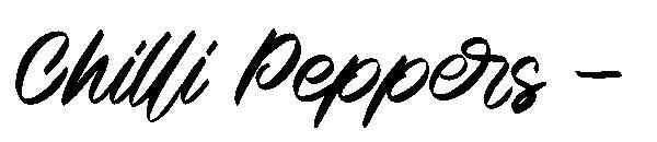 チリペッパー - 字体(Chilli Peppers -字体)