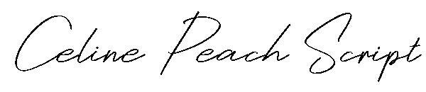 Celine Peach Script 字体(Celine Peach Script字体)