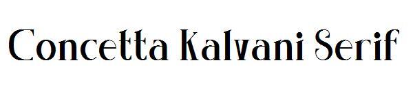 Concetta Kalvani Serif글자체(Concetta Kalvani Serif字体)