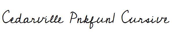 Cedarville Pnkfun1 Cursive 字體(Cedarville Pnkfun1 Cursive字体)