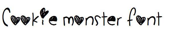 Ciasteczkowy Potwór(Cookie Monster字体)