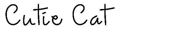 Милашка Кэт 字体(Cutie Cat字体)