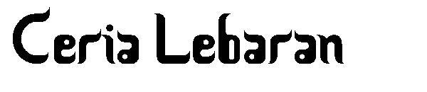 Ceria Lebaran 字体