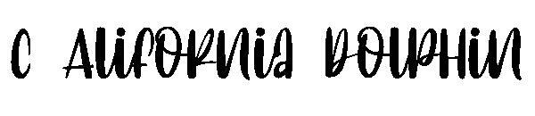 C Lumba-lumba Alifornia字体(C Alifornia dolphin字体)