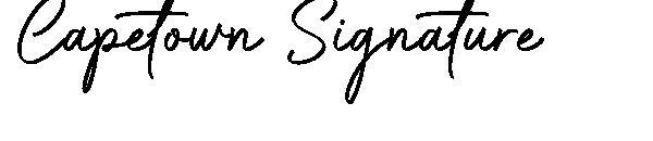 케이프타운 시그니처 字體(Capetown Signature字体)