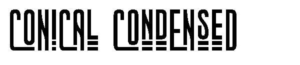 CÔNICO CONDENSADO(CONICAL CONDENSED字体)