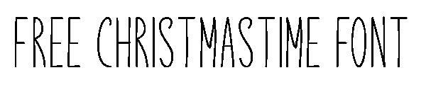 クリスマス フォント(Christmastime font)