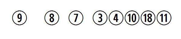 Liczby kombinowane(CombiNumerals字体)