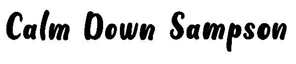 Calm Down Sampson字体