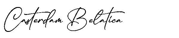 แคสเตอร์ดัม เบลาติกา字体(Casterdam Belatica字体)