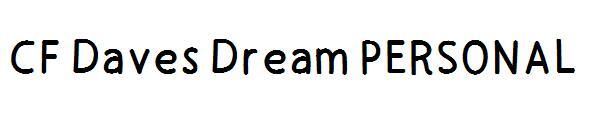 CF Daves Dream KİŞİSEL字体(CF Daves Dream PERSONAL字体)