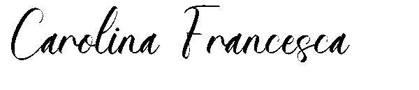 カロリーナ・フランチェスカ字体(Carolina Francesca字体)