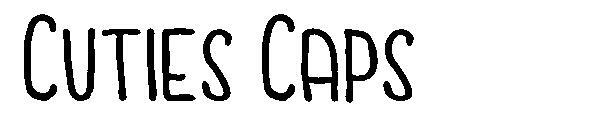 แคปชั่นน่ารัก字体(Cuties Caps字体)