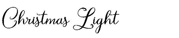 ضوء عيد الميلاد 字体(Christmas Light字体)