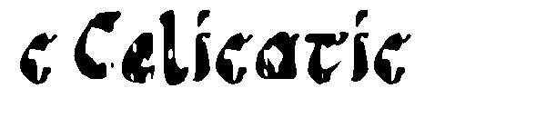 c 켈리카 문자체(c Celicatic字体)