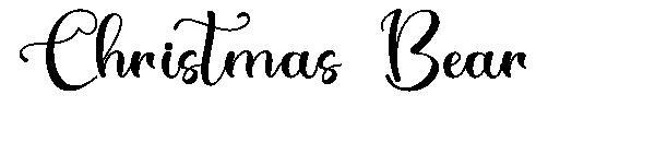 Рождественский мишка 字体(Christmas Bear字体)