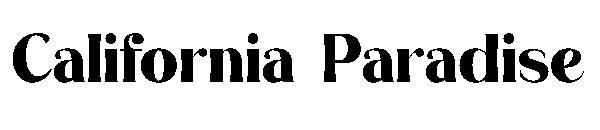 カリフォルニアパラダイス字体(California Paradise字体)