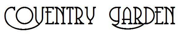 โคเวนทรี การ์เดน字体(Coventry Garden字体)
