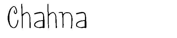 Chahna字体