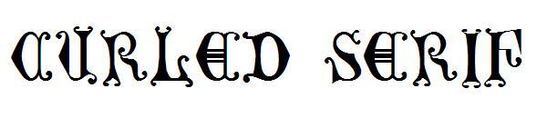 말려진 세리프체(Curled Serif字体)