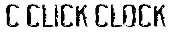 c Click Clock字体