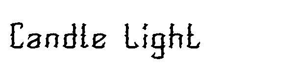 Candela a lume di candela(Candle Light字体)